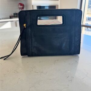 HOBO Black Leather Clutch